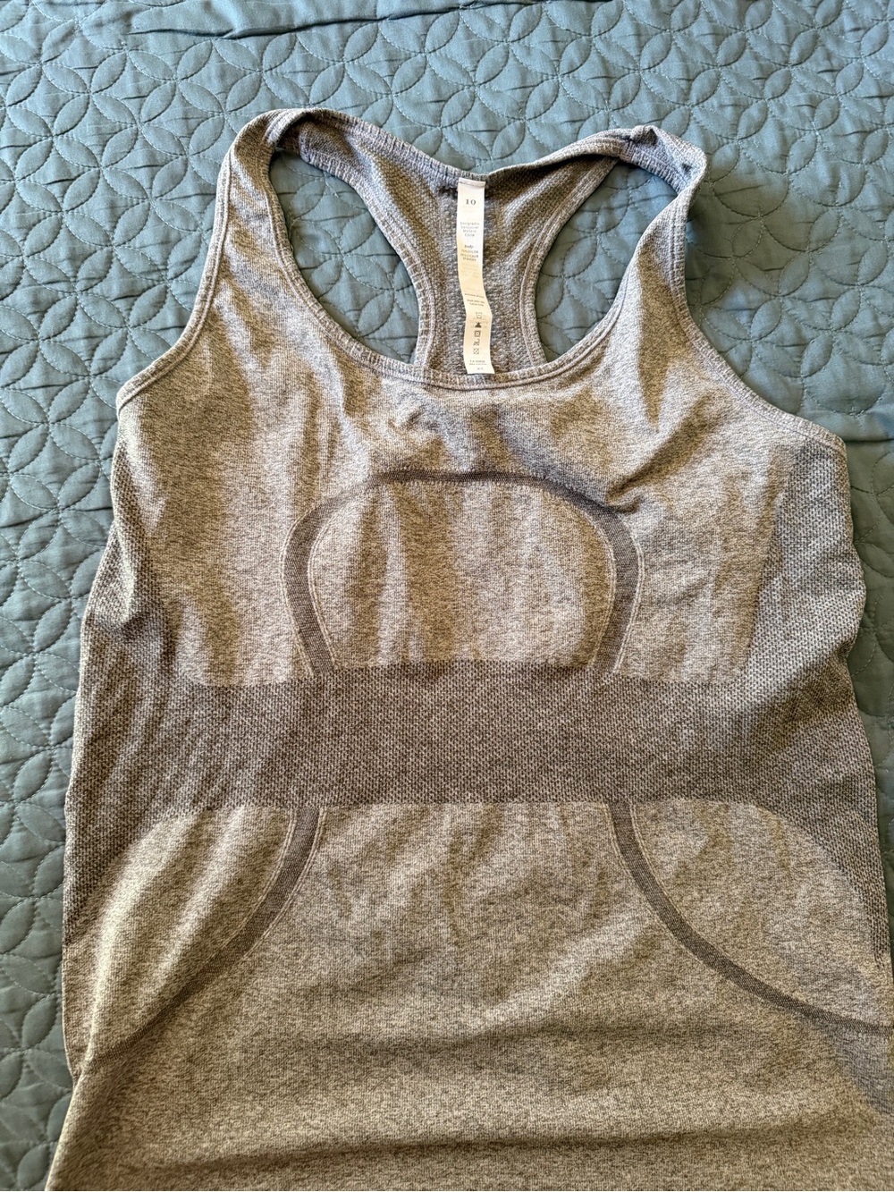 Women’s Grey Racerback Tank Top